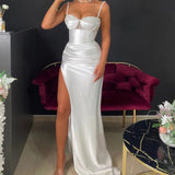 Pearl Detailed Evening Dress - ECSTASY