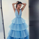 Wedding Reception Tiered Tulle Gown