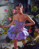 Strapless Birthday Party Mini Dress