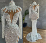 Stylish Turtleneck Wedding Dress