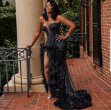 City Goddess Black Sequin Dress