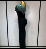 Exaggerated Sleeve Evening Dress - Bridal Dress