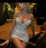 Mini Pearl Dress ~ Wedding Reception Dress