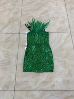 Short Feathered Christmas Party Dress