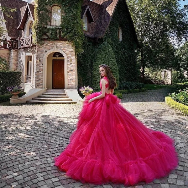 Luxury Coloured Wedding Gown