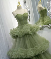 3-Tiered Ruffle Bridal Shower Cinderella Tulle Gown