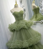 3-Tiered Ruffle Bridal Shower Cinderella Tulle Gown