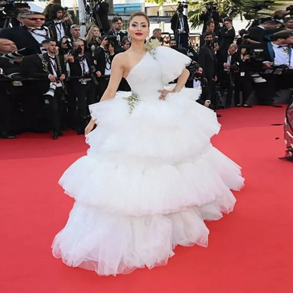 red carpet one shoulder dresses Gown Red Carpet Dresses Red Met Gala One Shoulder Gown Red Carpet One Shoulder Taffeta A