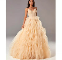 Celebrity Style Ruffle Princess Tulle Dress