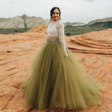 Bridal Shower Photoshoot Maxi Tulle Skirt