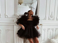 Short Birthday Tulle Dress in Black