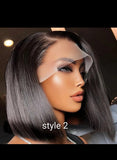 SDD Human Hair Bob Wig, Raw Vietnamese Bone Straight Single Donor Wig