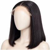 13x4 Lace Front Human Hair Straight Glueless Bob Wig -Sisi