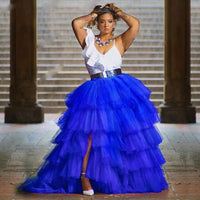 Royal Blue Special Event Tulle Skirt - Olivia