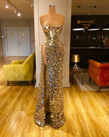 Sparkly Gold Prom Dress